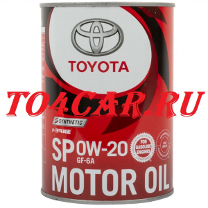 1L 0W20 TOYOTA MOTOR OIL SP МОТОРНОЕ МАСЛО 0888012206 / 0888013206